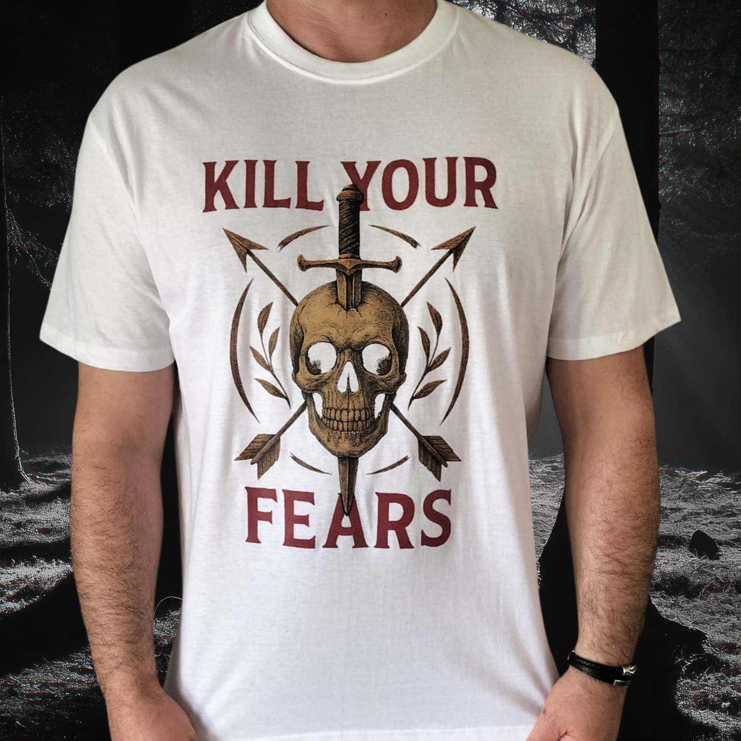 Camiseta manga corta Kill Your Fears – Valentía Desatada