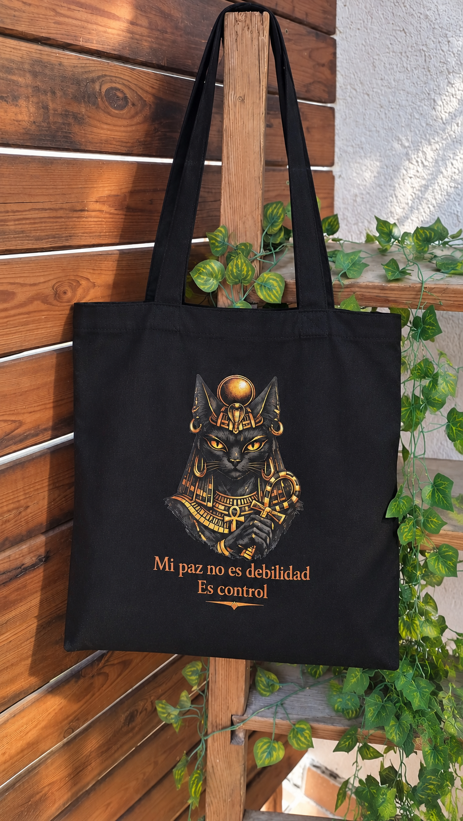 Tote Bag Negra – Mi paz no es debilidad, es control