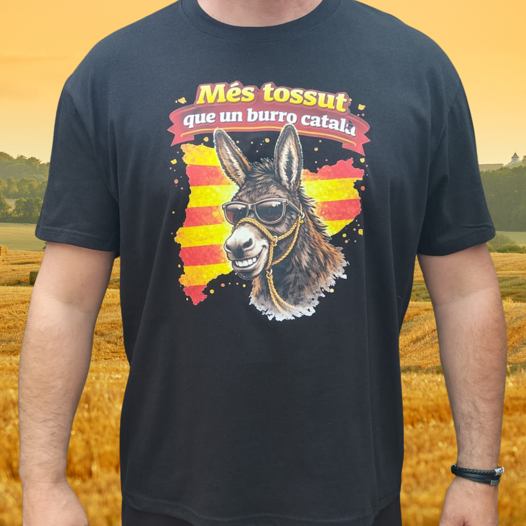 Samarreta "Més tossut que un burro català"