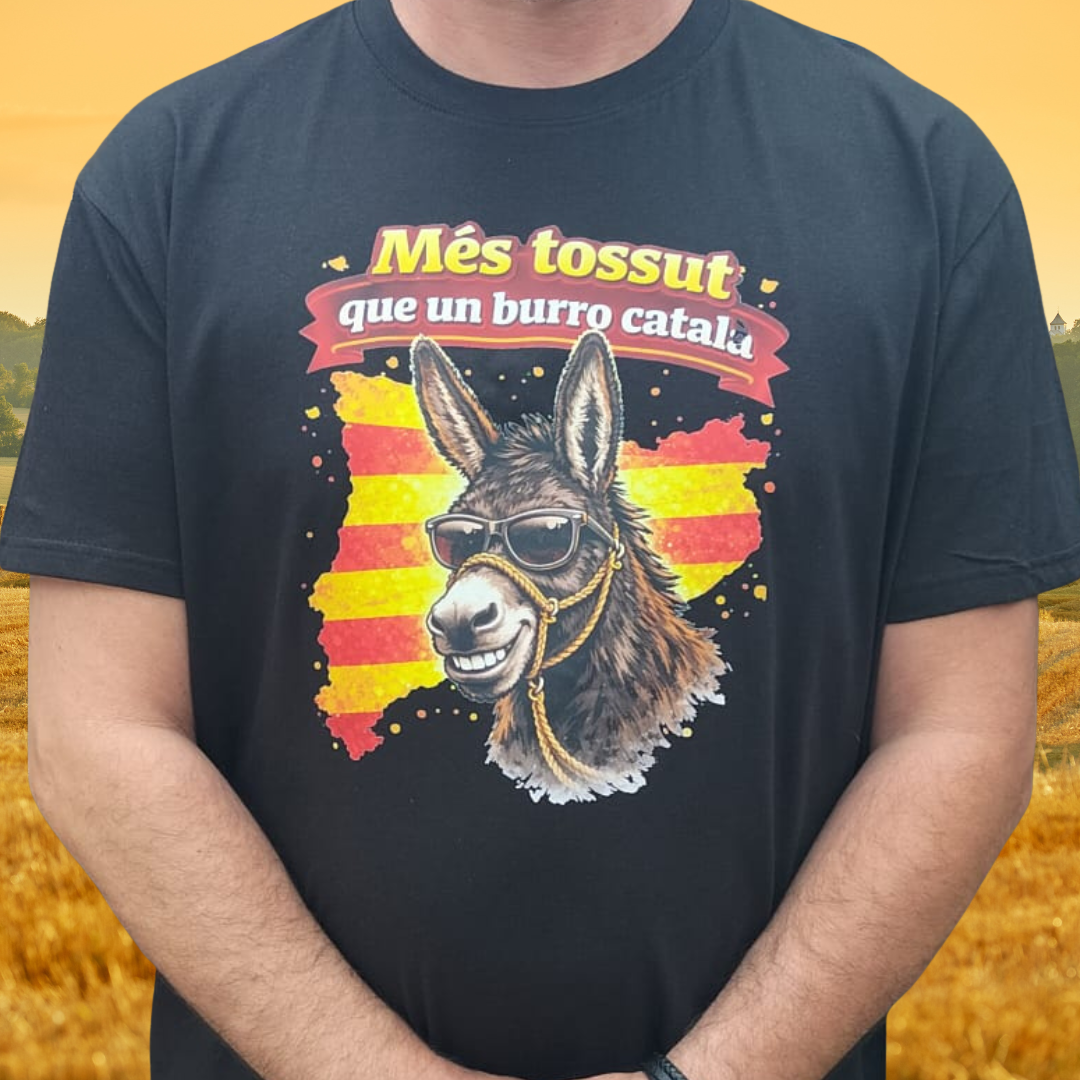 Samarreta "Més tossut que un burro català"