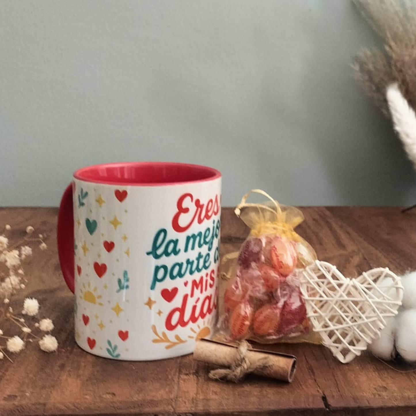 Taza Mensaje – Eres la Mejor Parte de Mis Días (Caja Regalo con Alma)