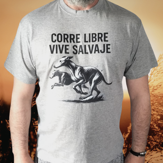 Corre libre, vive salvaje · Camiseta unisex