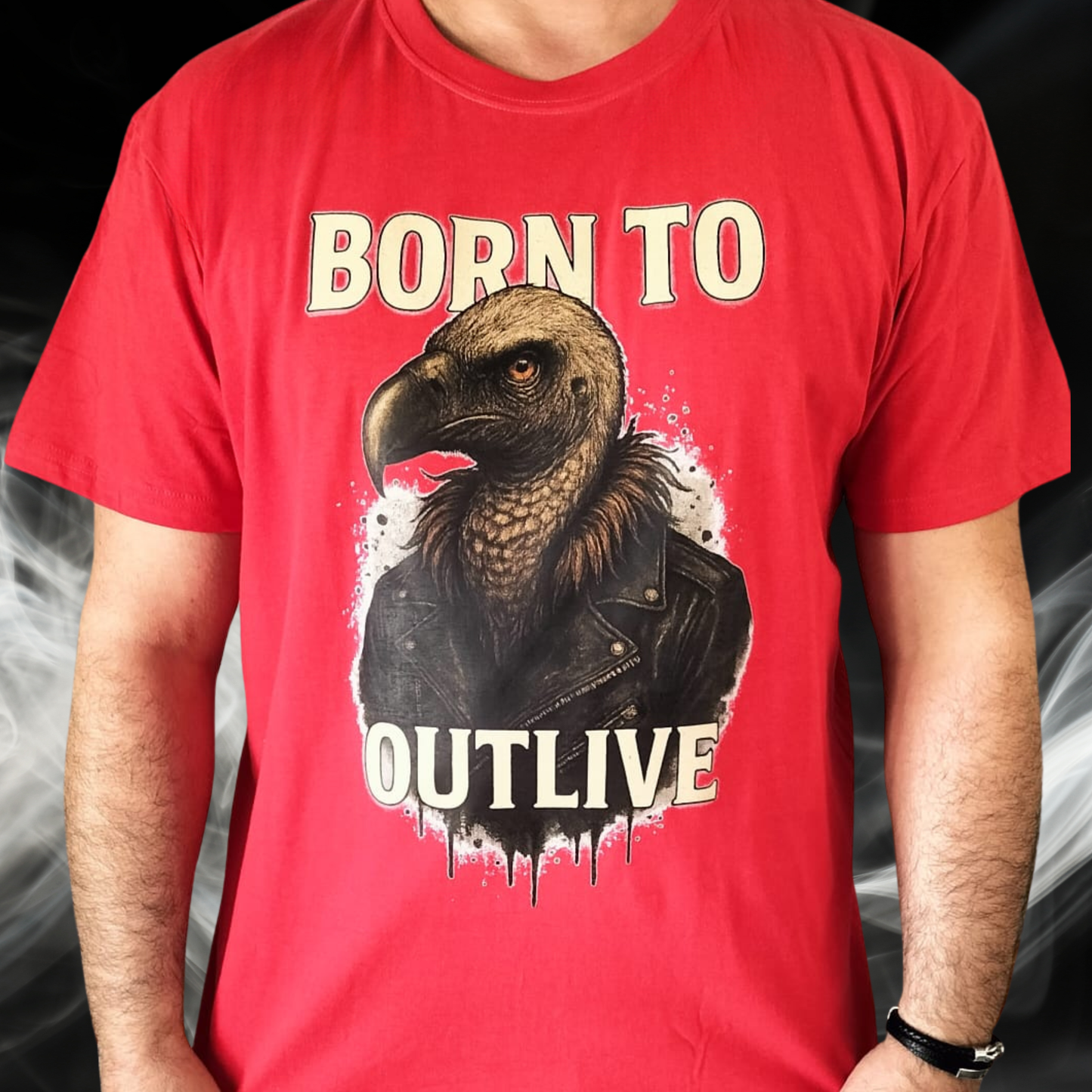 Camiseta manga corta Born to Outlive – Espíritu Indestructible