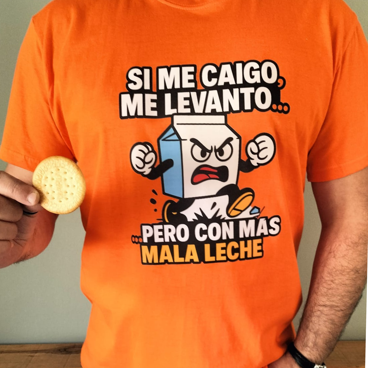 Camiseta manga corta Si Me Caigo… Me levanto Pero con Más Mala Leche