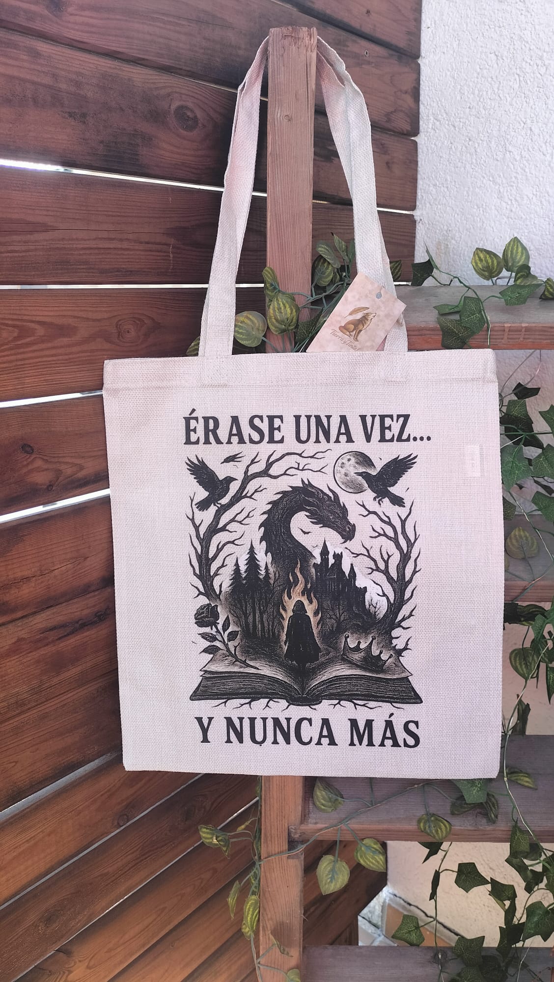 Tote símil lino “Érase una vez… y nunca más”