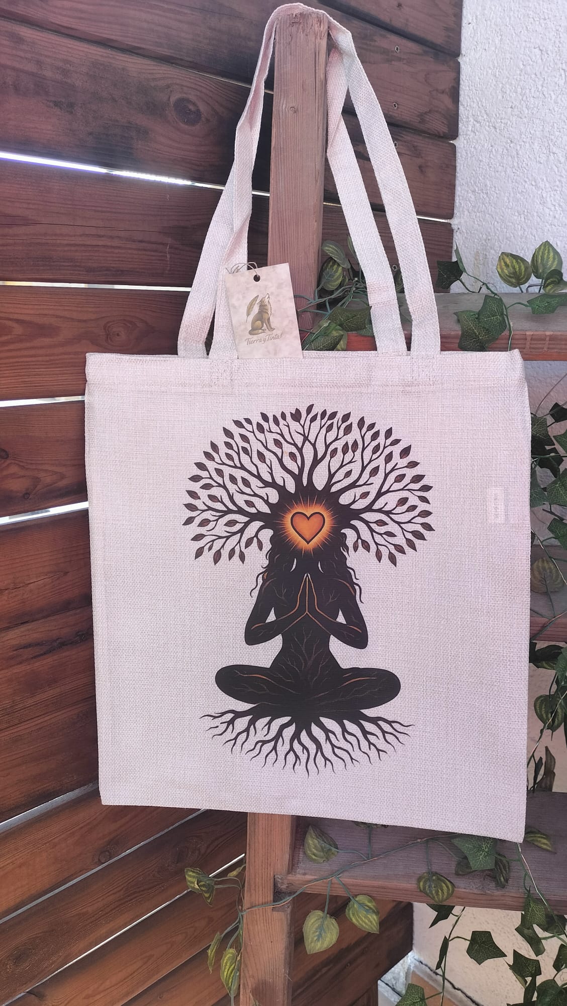 Enraíza tu Calma – Tote Símil Lino